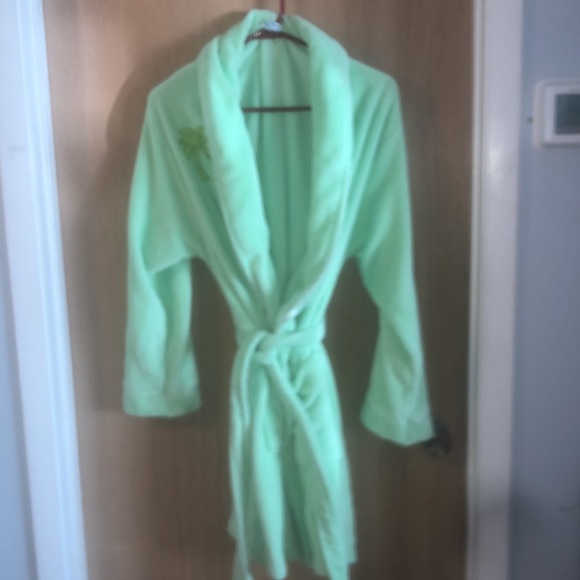 Coral Bay palm tree plush bathrobe - Picture 2 of 4